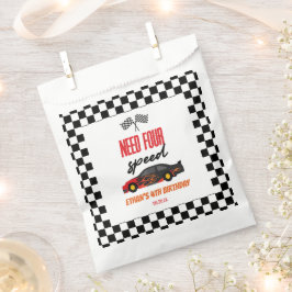 Sachets En Papier Besoin de quatre vitesses Red Race Car 4e fête d'a