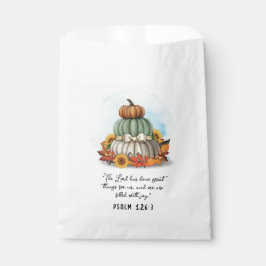 Sachets En Papier Bible Rustique Blessé Automne Tournesol Citrouille