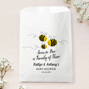 Sachets En Papier Bientôt Être Une Famille De Trois BABY SHOWER