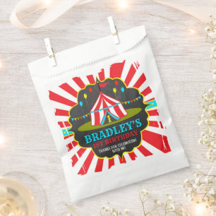 Sachets En Papier Big Top Carnival Carnival Chalkboard 1er anniversa