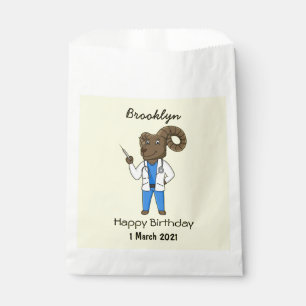 Sachets En Papier Bighorn sheep doctor cartoon illustration