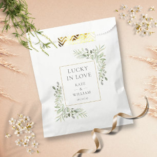 Sachets En Papier Billet de loterie coup de foudre pour un mariage v