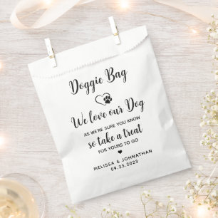 Sachets En Papier Biscuit Bar mariage Doggie Traitements pour animau