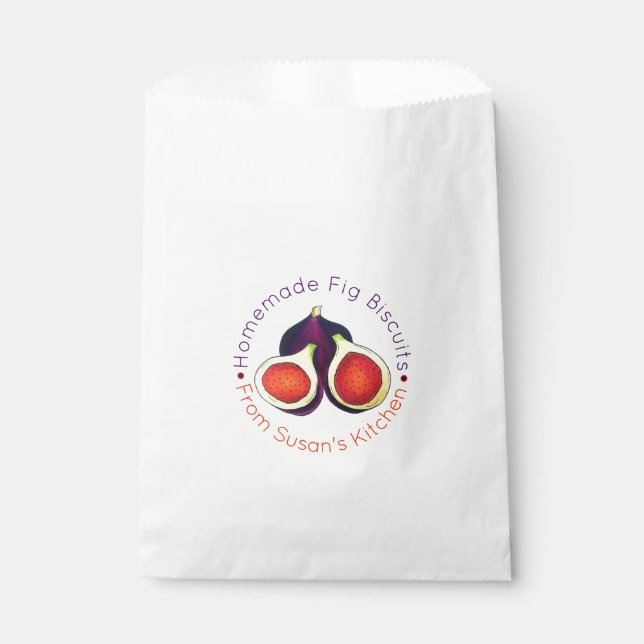 Sachets En Papier Biscuits De Fig Faits Maison Biscuits Figues Fabri (Devant)