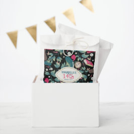 Sachets En Papier Black Vintage Cottagecore Mushroom Birthday