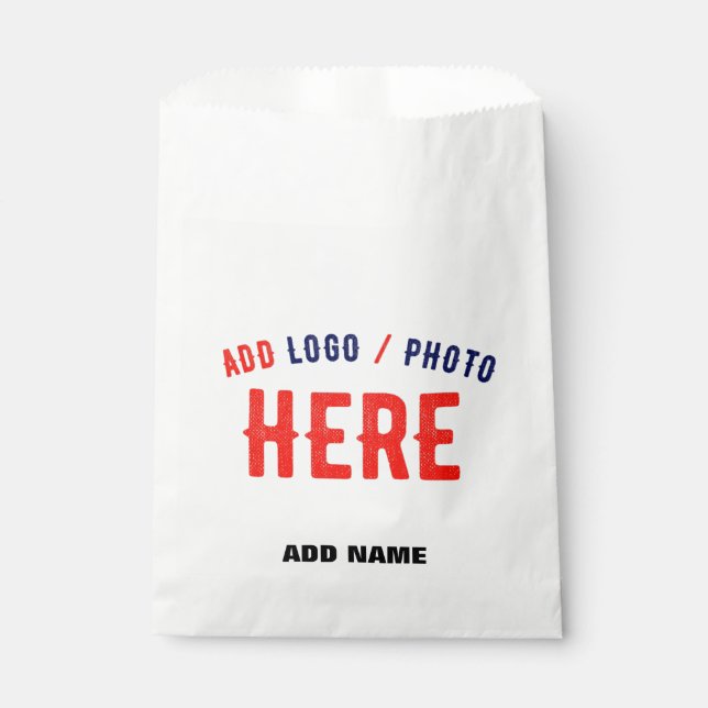 SACHETS EN PAPIER BLANC PERSONNALISABLE MODERNE ET DE STYLE VERIFIE  (Devant)
