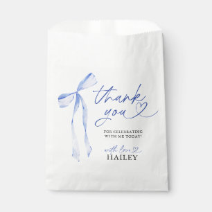 Sachets En Papier Bleu Bow Elle Attache La Fête des mariées Du Noeud