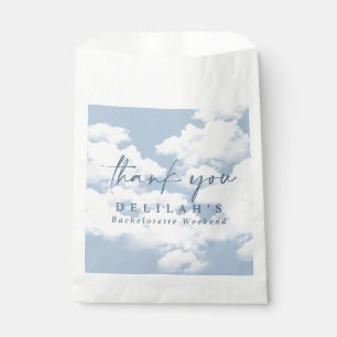 Sachets En Papier Bleu clair "Sur un petit nuage" Week-end de l'ente