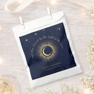 Sachets En Papier Bleu Cosmologique Soleil Lune Étoiles Mystique Mar