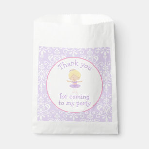 Sachets En Papier Blonde Ballerina fête d'anniversaire