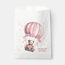Blonde en Teddy Bear Rose Cute Hot Air
