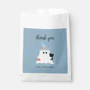 Sachets En Papier Blue Cute Ghost Halloween 1er anniversaire Merci