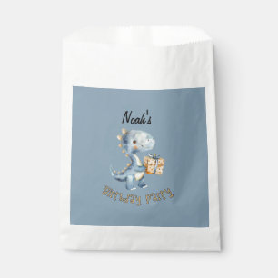 Sachets En Papier Blue Dinosaur Rawr Fête d'anniversaire