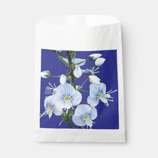 Sachets En Papier Blue flowers (Devant)