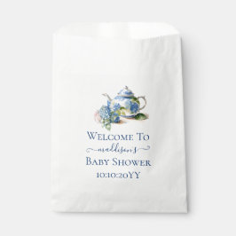 Sachets En Papier Blue Hydrangea Baby shower Tea Party