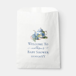 Sachets En Papier Blue Hydrangea Baby shower Tea Party