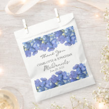 Blue Hydrangea Petals Mariages Noms personnalisés
