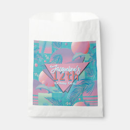 Sachets En Papier Blue Summer Vaporwave Sunset Birthday