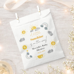 Sachets En Papier Bohème un peu de soleil est la façon de baby showe