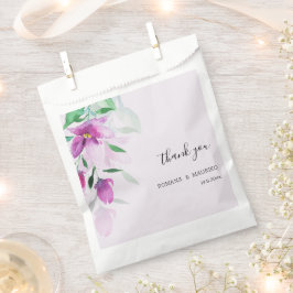 Sachets En Papier Bohème Violet Aquarelle Fleurs d'Art