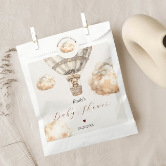 Sachets En Papier Boho Chic Bear Air Baby shower de nuages de ballon