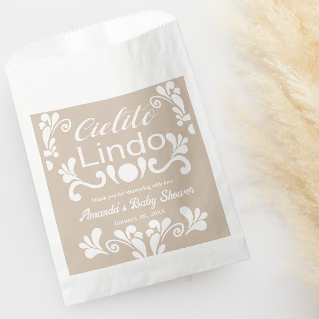 Sachets En Papier Boho Cielito Lindo Baby shower mexicain (Créateur téléchargé)