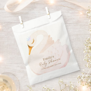 Sachets En Papier Boho Elegant Princess Swan Girl Baby shower