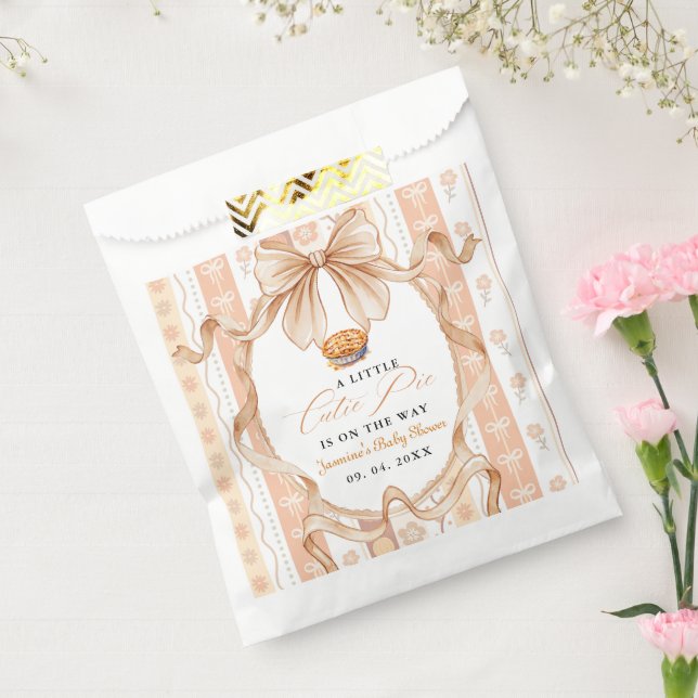 Sachets En Papier Boho Little Cutie Pie Thanksgiving Baby Shower (Scellé)