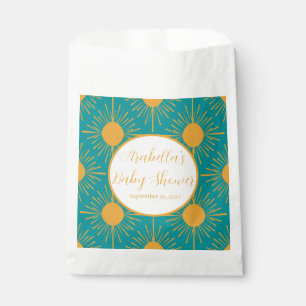 Sachets En Papier Boho Little Ray of Sun Baby shower Turquoise