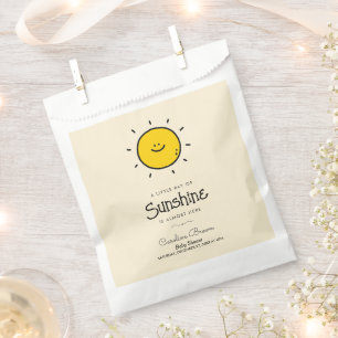 Sachets En Papier Boho Little Ray Of Sunshine Baby shower