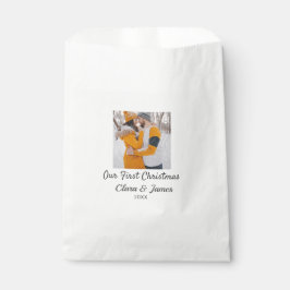 Sachets En Papier Boho moderne notre premier nom de couple photo de 