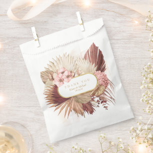 Sachets En Papier Boho Oasis Mariage Floral Merci V2 ID959