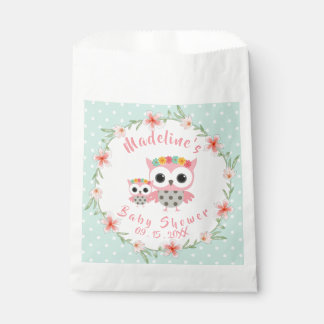 Sachets En Papier Boho Owl Baby shower Favoriser Sac