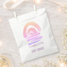 Boho rose aquarelle Rainbow Girl Baby shower