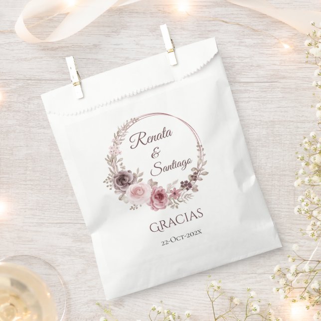 Sachets En Papier Boho Wedding Favor Sac (Coupé)