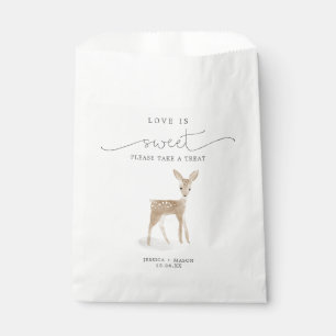 Sachets En Papier Boho Woodland Love is Sweet Faveurs Sac Cerf