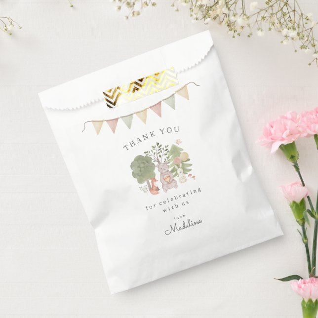 Sachets En Papier Bois aquarelle | Amis de la forêt (Scellé)