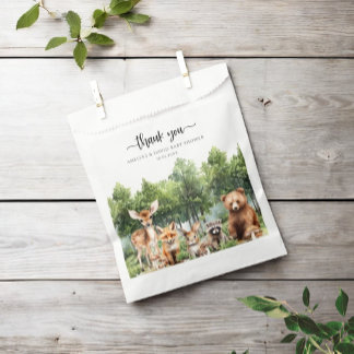 Sachets En Papier Bois laissez l'aventure commencer Merci