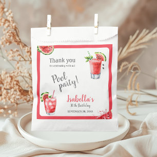 Sachets En Papier Boissons de la Piscine de pastèque