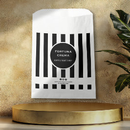 Sachets En Papier Bold Black & White Striped Business Display Event 