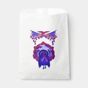 Sachets En Papier bon thanksgiving dinde patriotique vintage