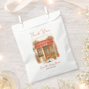 Sachets En Papier Bonjour Bebe Paris Café Baby shower