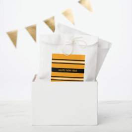 Sachets En Papier Bonne année Jaune et Noir