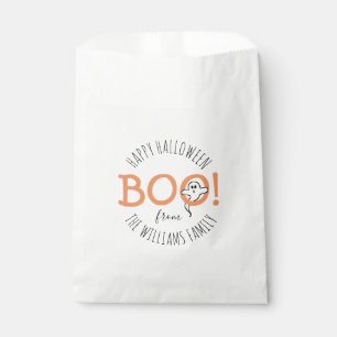 Sachets En Papier BOO ! Belle fête d'Halloween Fantôme ou traitement