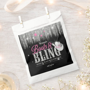 Sachets En Papier Boots 'n Bling Disco Bachelorette ID925