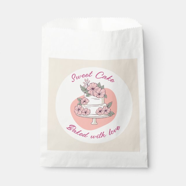 Sachets En Papier Boulangerie de gâteaux sucrés (Devant)