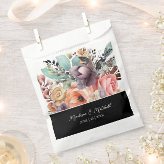 Sachets En Papier Bouquet bohème Floral Aquarelle