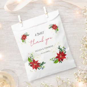 Sachets En Papier Bouquet floral Poinsettia,
