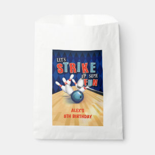 Sachets En Papier Bowling Anniversaire Favoriser Sac - Garçon