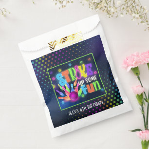 Sachets En Papier Bowling Anniversaire Favoriser Sac - Strike Up Un 
